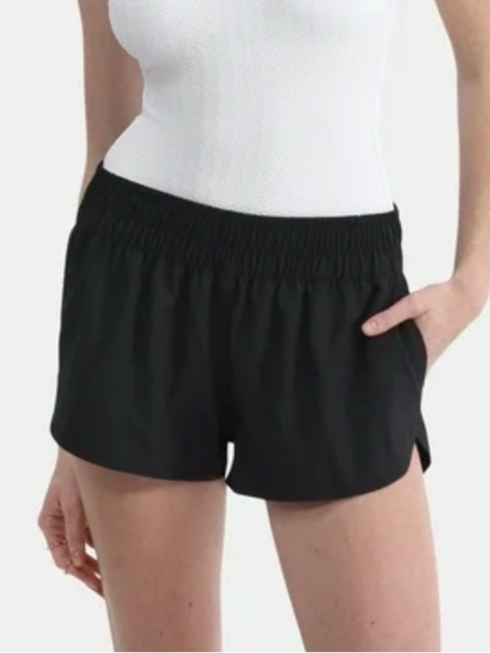 Coverup Boardshorts with Side Pockets and Dolphin Hem